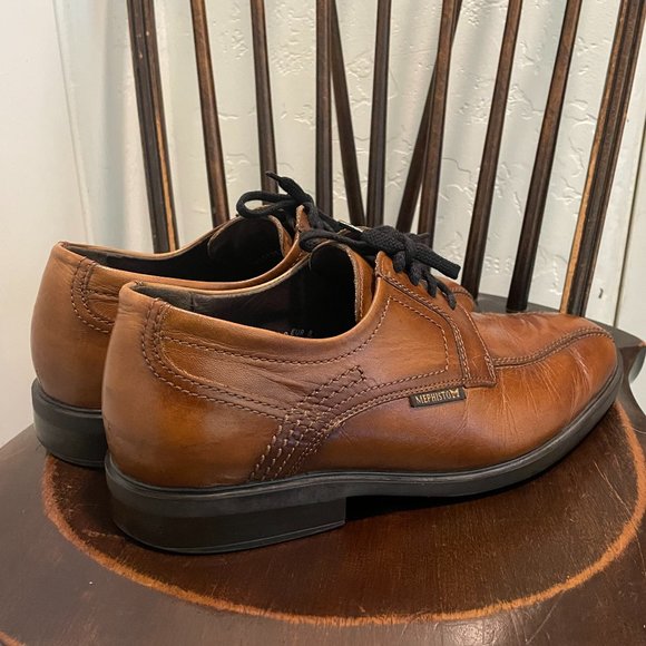 Mephisto Air Relax Men\'s Oxford Brown Leather 100% Caoutchouc Shoes Size 8.5 main image 4